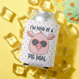 Enfriador De Latas Chiste divertido de cerdo