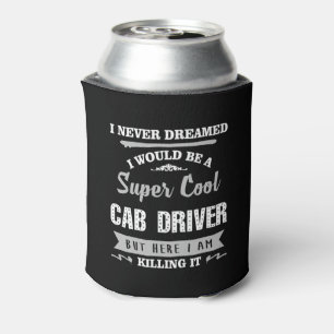 Enfriador De Latas Chofer de taxi matando Novedad de humor