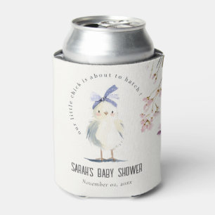 Enfriador De Latas Chorrito de granja adorable aguarela floral baby s