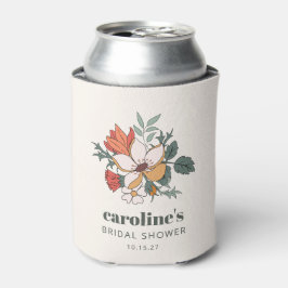 Enfriador De Latas Chorro Bohemiano Floral Nouveau Despedida de Solte