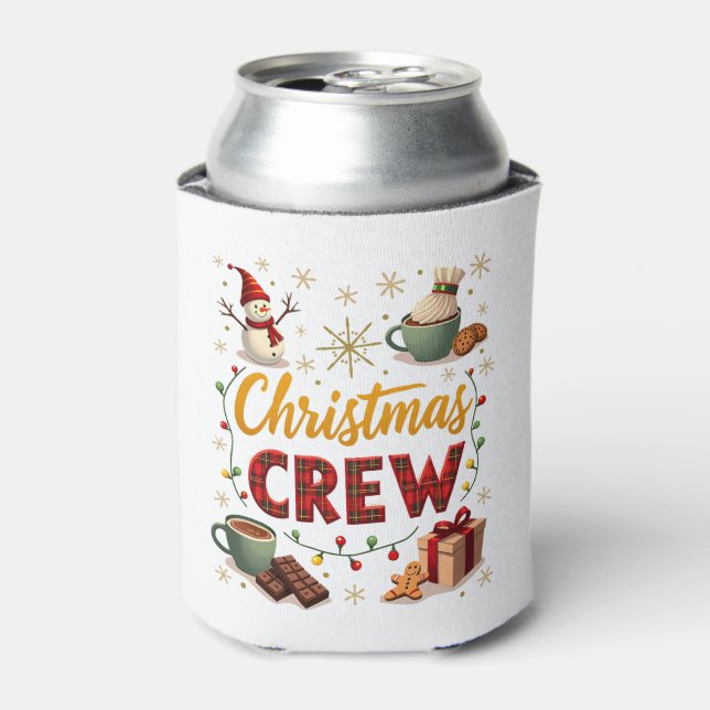Enfriador De Latas Christmas Crew (Lata Anverso)