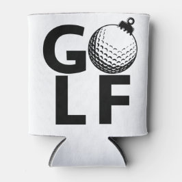 Enfriador De Latas Christmas Golf Ornament