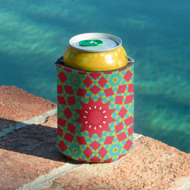 Enfriador De Latas Christmas Holiday Charm Pattern  (Piscina in situ)