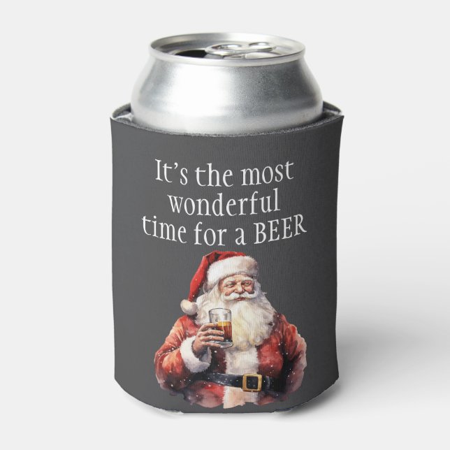 Enfriador De Latas Christmas It's the most wonderful time for a beer (Lata Anverso)