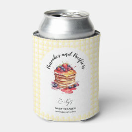 Enfriador De Latas Chupetes y Panqueques a Cuadros Baby Shower