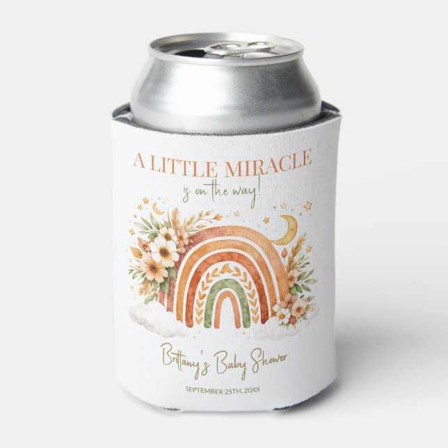 Enfriador De Latas Chupito de arcoíris boho neutral  (Lata Anverso)