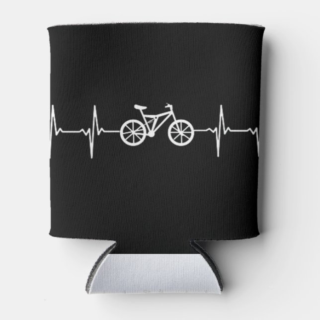 Enfriador De Latas Ciclismo Heartbeat / Bicicleta/ Rider/ Ciclismo (Anverso)
