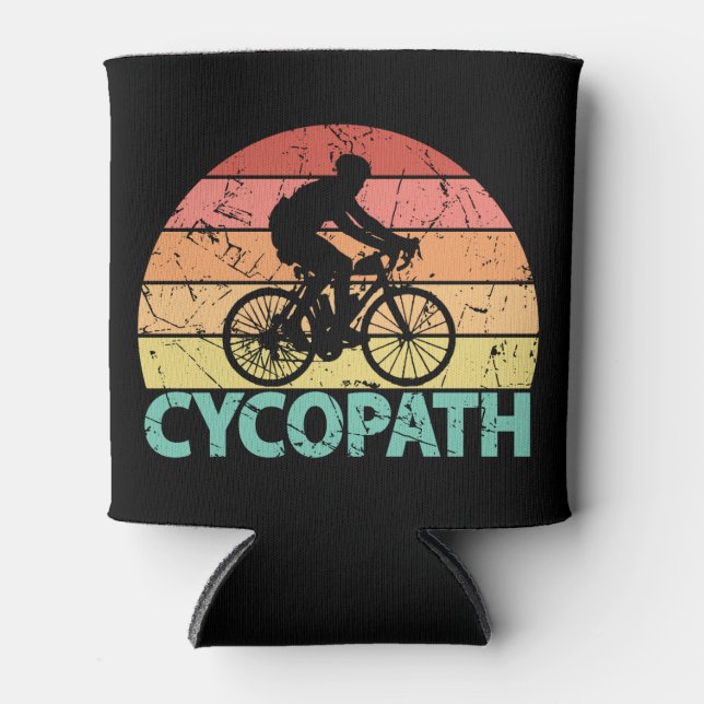 Enfriador De Latas Ciclista Cycopath Funny (Anverso)