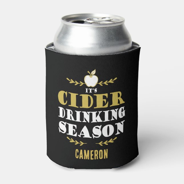 Enfriador De Latas Cider Drinker Thanksgiving Holidays (Lata Anverso)