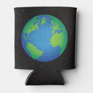 Enfriador De Latas Cielo estelar del Mapa del Mundo