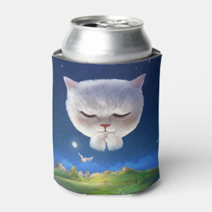 Enfriador De Latas Cielo nocturno soñado con gato