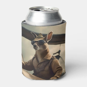 Enfriador De Latas "Cielos de época: El piloto canguro en el viejo av