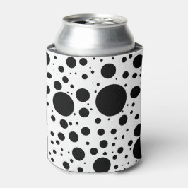 Enfriador De Latas Cientos de puntos y círculos negros de diferentes 