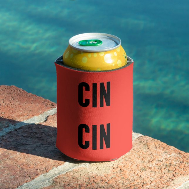 Enfriador De Latas Cin Cin Typography (Piscina in situ)