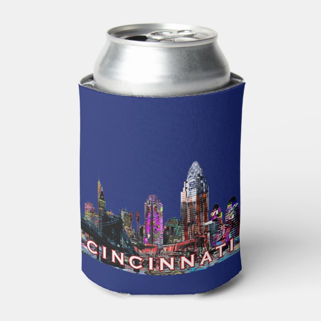 Enfriador De Latas Cincinnati, Ohio en graffiti (Lata Anverso)