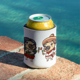 Enfriador De Latas Cinco De Mayo Pugs Coszy
