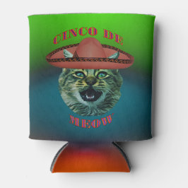 Enfriador De Latas Cinco Gris de miau como cinco de mayo en México