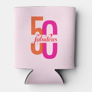 Enfriador De Latas Cincuenta y fabuloso cumpleaños número 50