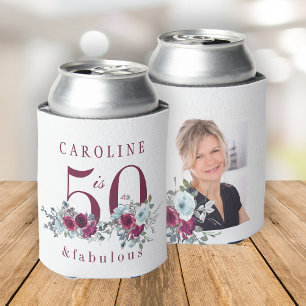 Enfriador De Latas Cincuenta y fabuloso foto floral 50 años