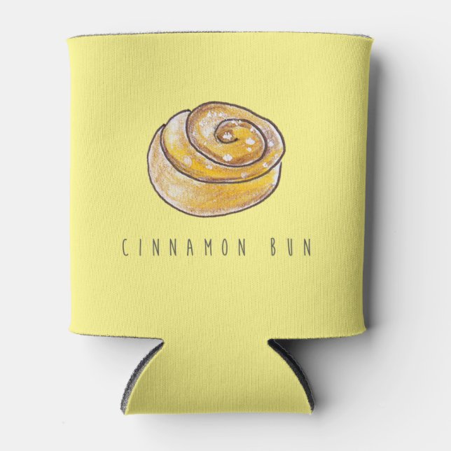 Enfriador De Latas Cinnamon Buns Cinnamon Rolls Coffee Fika (Anverso)