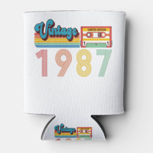 Enfriador De Latas Cinta Cassette Retro 1987 de 34.º cumpleaños