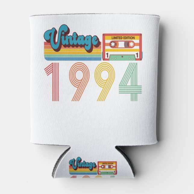 Enfriador De Latas Cinta Cassette Retro de 27 cumpleaños de 1994 (Anverso)