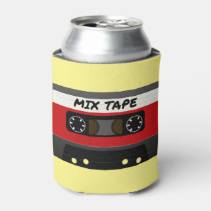 Enfriador De Latas Cinta de mezcla roja - Regalo inspirado en retro d