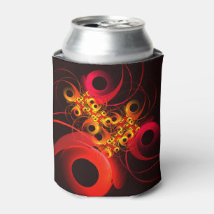 Enfriador De Latas Círculos coloridos Patrón de arte abstracto modern
