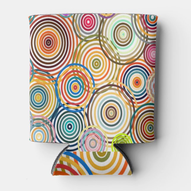Enfriador De Latas Círculos del arco iris (Anverso)