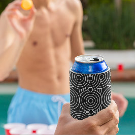 Enfriador De Latas Círculos geométricos sin mar