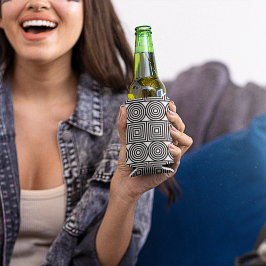 Enfriador De Latas Círculos geométricos y cuadrados