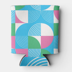 Enfriador De Latas Círculos gráficos: vintage sin costuras.