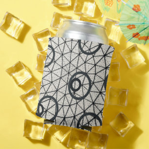 Enfriador De Latas Círculos negros y blancos