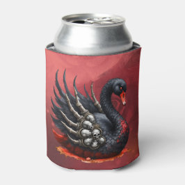 Enfriador De Latas Cisne oscuro de huesos: elegancia gótica