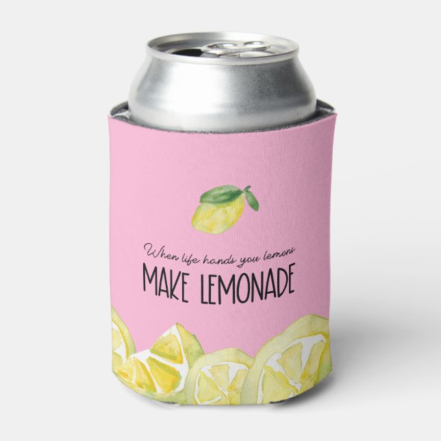 Enfriador De Latas Cita Cuando la vida le da limones (Lata Anverso)