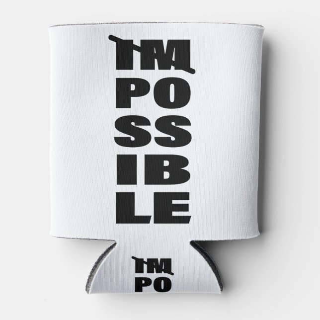 Enfriador De Latas Cita de arte inspirador Posibilidades sin fin (Anverso)