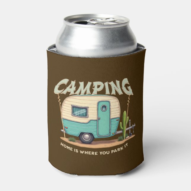 Enfriador De Latas Cita de camping y camping (Lata Anverso)