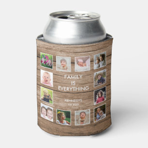 Enfriador De Latas Cita de familia de personalizado 12 Collage de fot