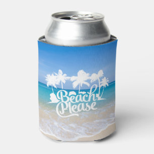 Enfriador De Latas Cita divertida de Beach Please