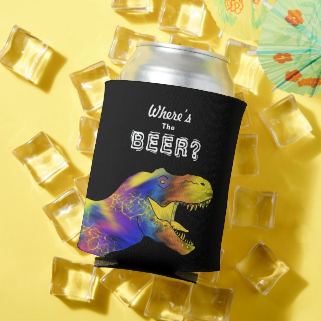 Enfriador De Latas Cita divertida de cerveza T-Rex (Verano in situ)