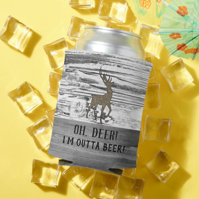 Enfriador De Latas Cita divertida de ciervos para hombres (Verano in situ)