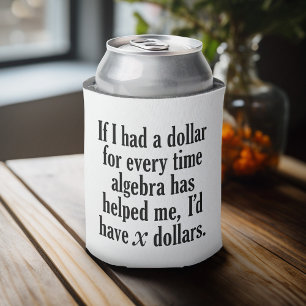 Enfriador De Latas Cita divertida matemática/álgebra - tendría x d