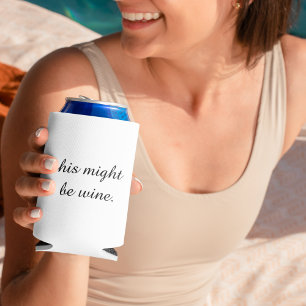 Enfriador De Latas Cita divertida sobre el vino de amor mínimo modern