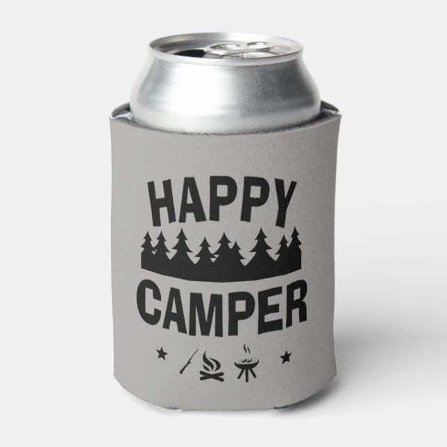 Enfriador De Latas Cita feliz de camper divertido (Lata Anverso)