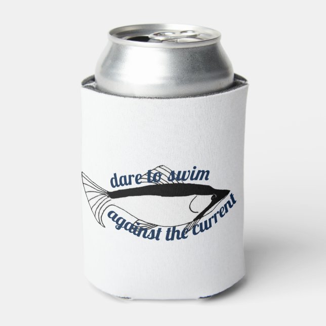 Enfriador De Latas Cita motivadora Pescado Inspirador (Lata Anverso)
