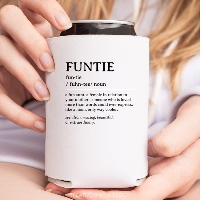 Enfriador De Latas Cita personalizada de definición de funciones (gift for aunt)