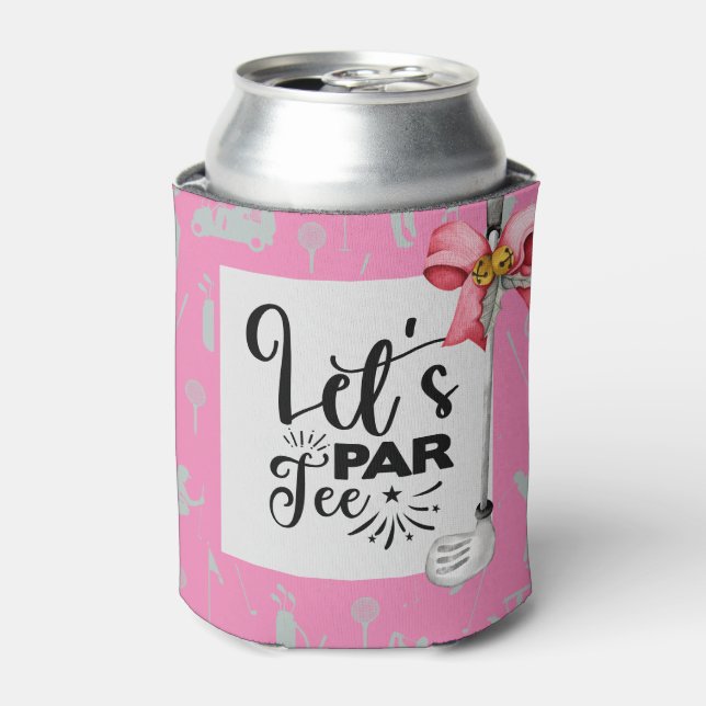Enfriador De Latas Citas divertidas de golf y cerveza (Lata Anverso)