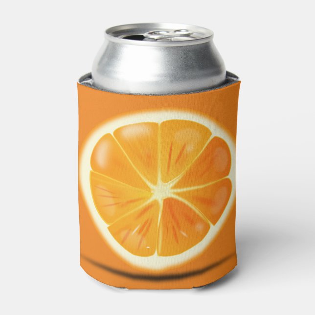 Enfriador De Latas Citrus Naranja Slice (Lata Anverso)