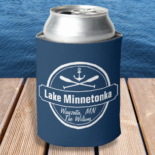 Enfriador De Latas Ciudad y nombre del ancla de Minnetonka Minnesota