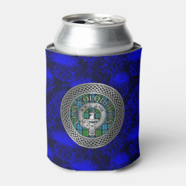 Enfriador De Latas Clan Colquhoun Escudo y Tartan Knot